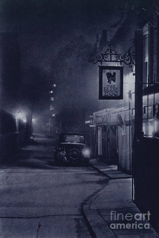 London Art Print featuring the photograph London At Night, Cottage Place, Brompton by Harold Burdekin