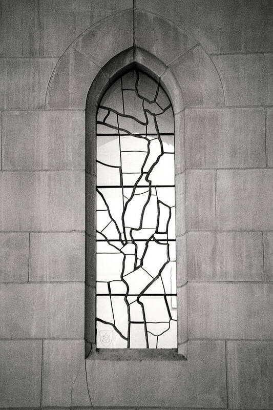 Window Art Print featuring the photograph Lone Cathedral Window by Don Johnson