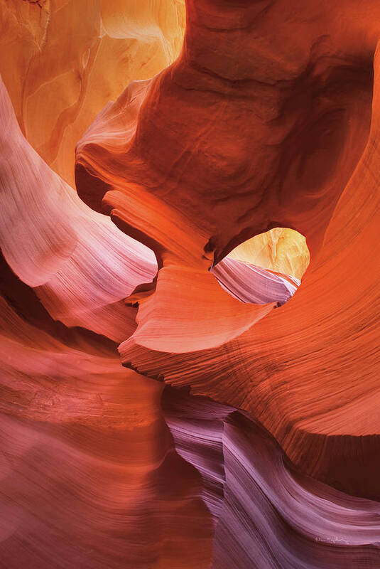 Antelope Canyon Art Print featuring the painting Lower Antelope Canyon Iv by Alan Majchrowicz