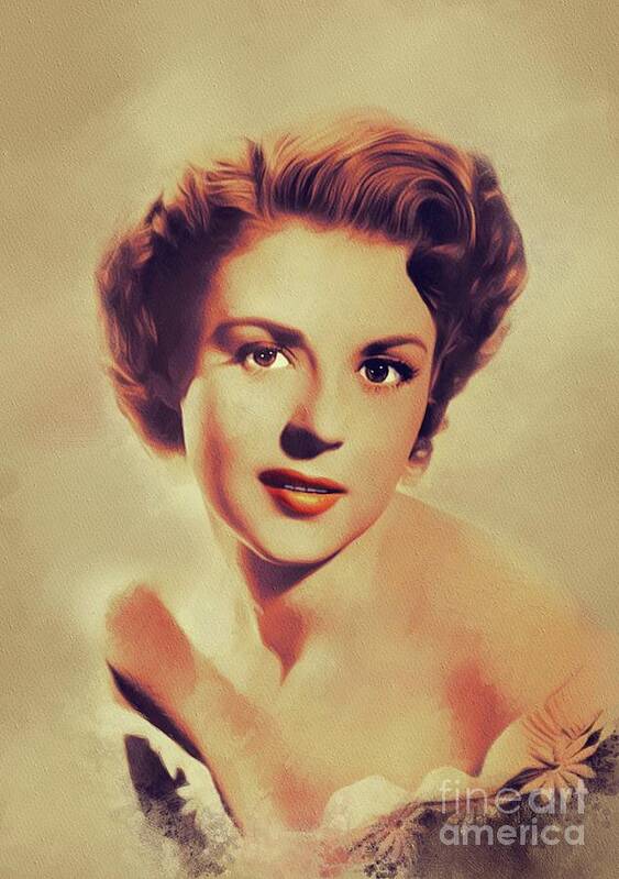 Mala Art Print featuring the painting Mala powers, Vintage Actress by Esoterica Art Agency