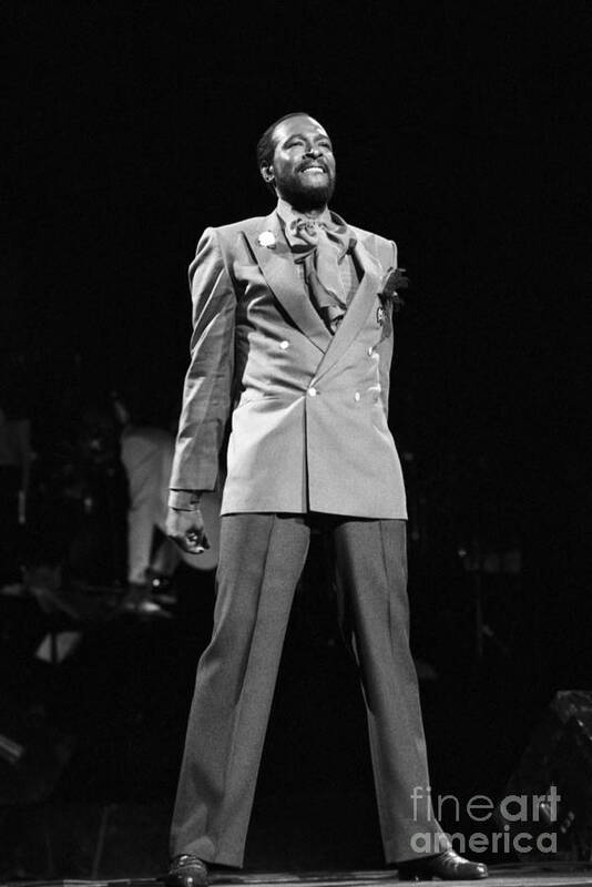 Vertical Art Print featuring the photograph Marvin Gaye At Radio City by The Estate Of David Gahr