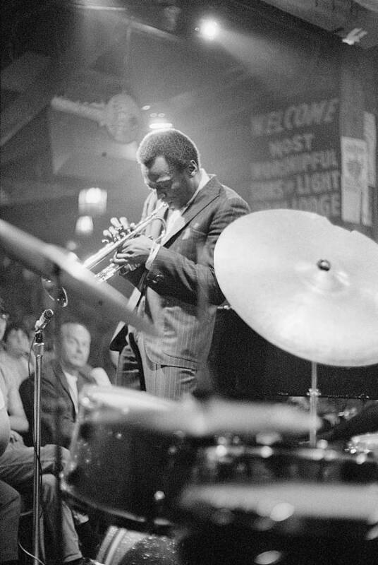 Concert Art Print featuring the photograph Miles Davis Performing In Nightclub by Bettmann