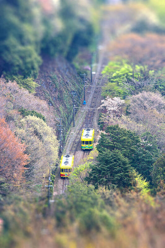 Train Art Print featuring the photograph Miniature Train by Yohey Yamagata