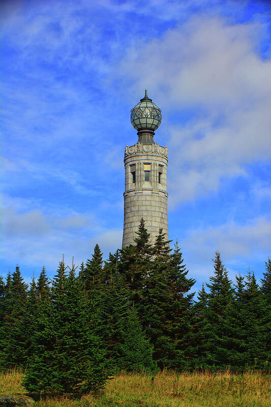 Mount Greylock Tower From Bascom Lodge Art Print featuring the photograph Mount Greylock Tower from Bascom Lodge by Raymond Salani III