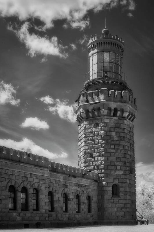 Navesink Light Station Art Print featuring the photograph Navesink Twin Lights by Susan Candelario