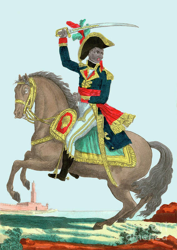 Toussaint Louverture Art Print featuring the drawing Pierre Dominique Toussaint Louverture Haitian General And Liberator by Unknown