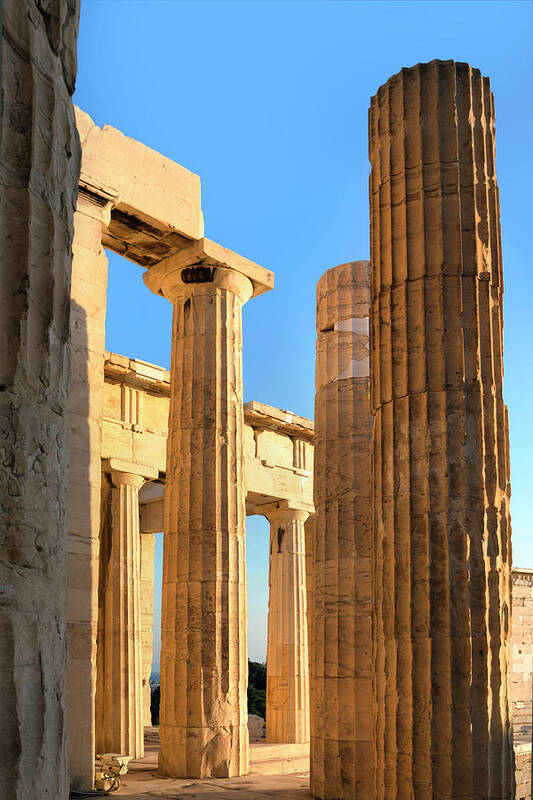 Estock Art Print featuring the digital art Propylaea, Athens Greece by Claudia Uripos