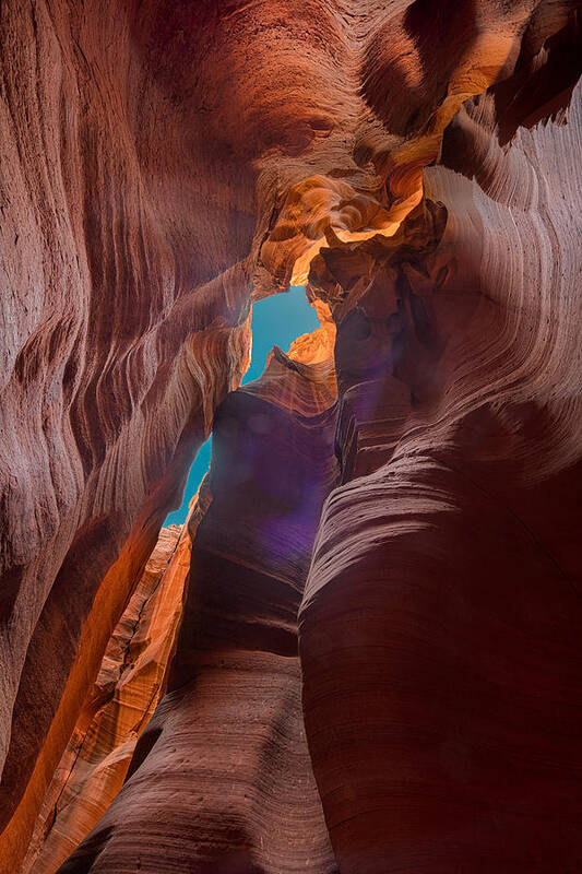 Canyon Art Print featuring the photograph Red Canyon by Chuanxu Ren