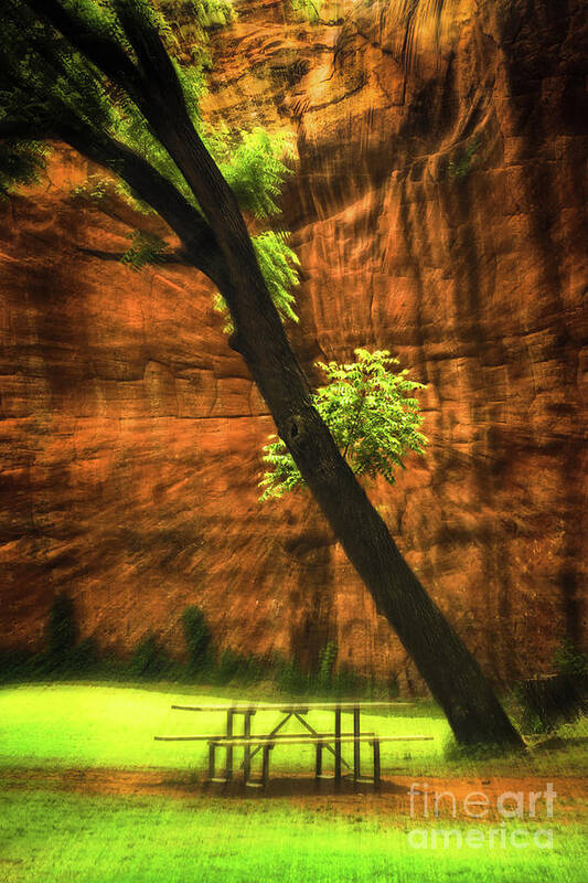 Red Rock Vertigo Art Print featuring the photograph Red Rock Vertigo by Imagery by Charly