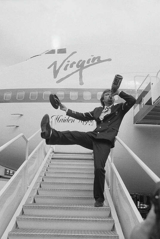 Steps Art Print featuring the photograph Richard Branson by Terry Disney