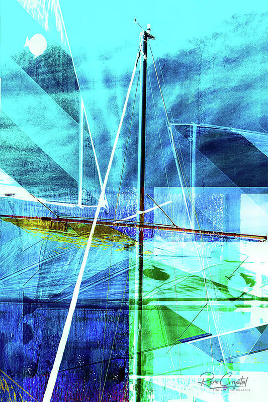 Sails Art Print featuring the photograph Sails In Abstract by Rene Crystal