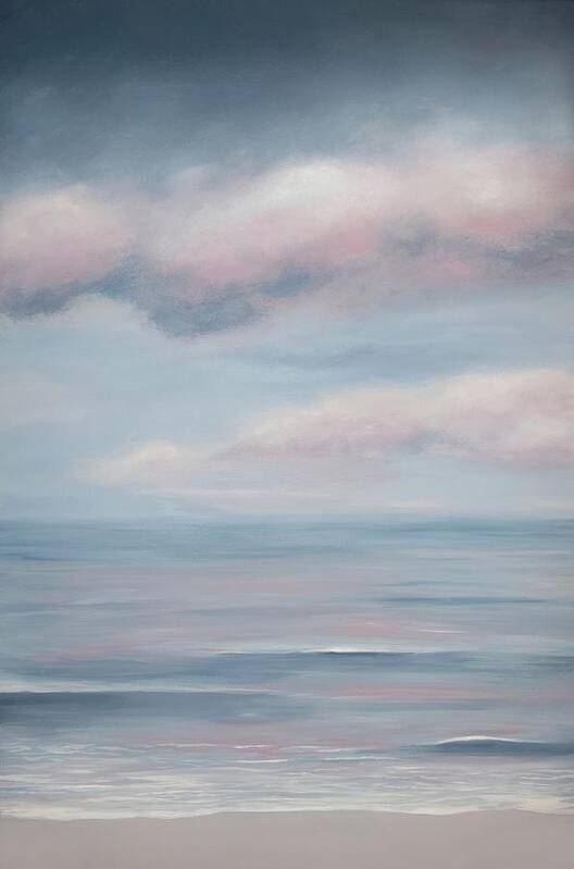 Ocean Art Print featuring the painting Sea View 274 by Lucie Dumas