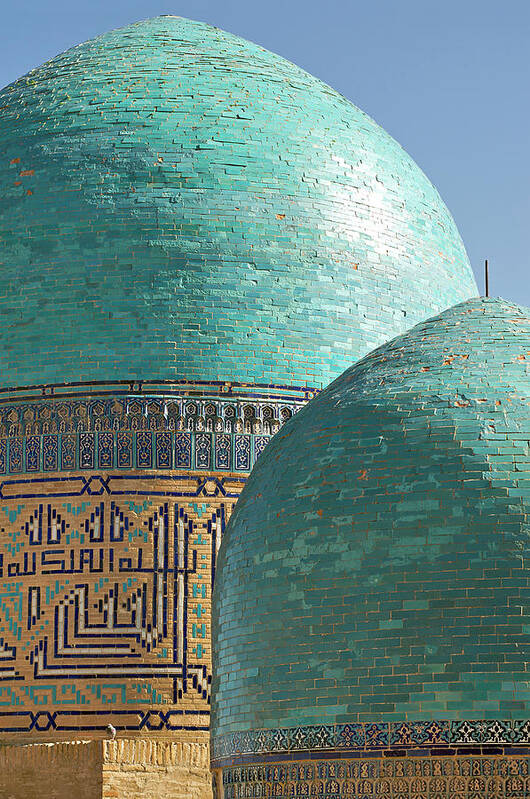Uzbekistan Art Print featuring the photograph Shahr I Zindah Mausoleum, Samarkand by Jamie Marshall - Tribaleye Images