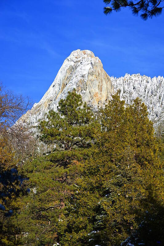 Lily Rock Art Print featuring the photograph Snow On Lily Rock - Idyllwild by Glenn McCarthy Art and Photography
