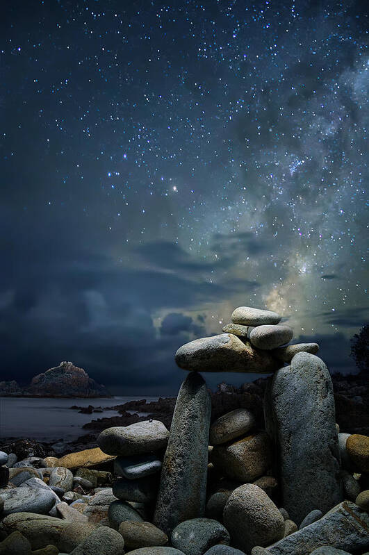 Stars Art Print featuring the photograph Starbright - Mimosa Rocks by Francis Keogh