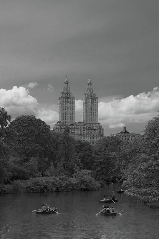 Central Park Lake Art Print featuring the photograph Summertime in the City by Liz Albro