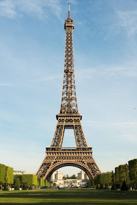 Landscape Art Print featuring the photograph Sunny Morning In Paris And Eiffel by Prasit Rodphan