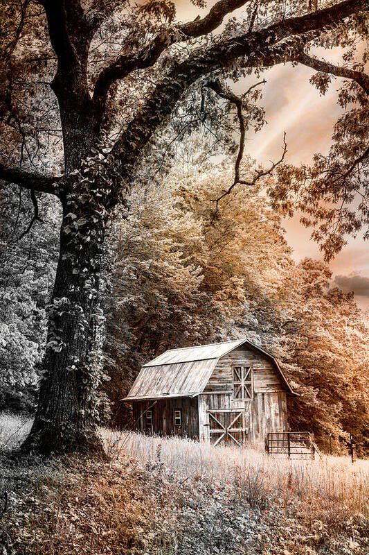 Appalachia Art Print featuring the photograph Sweet Sweet Country in Sepia Tones by Debra and Dave Vanderlaan