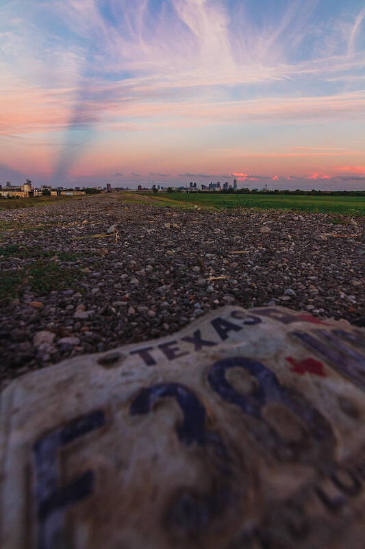 Texas Art Print featuring the photograph Texas Tags by Peter Hull