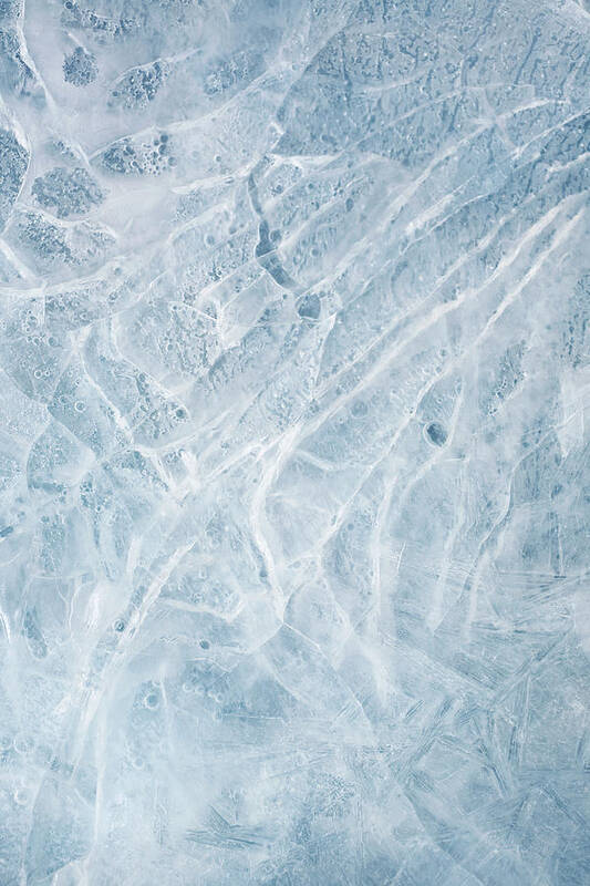 Close-up Art Print featuring the photograph Texture Of Ice by Sbayram