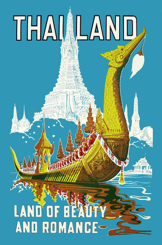 Thailand Art Print featuring the digital art Thailand by Long Shot