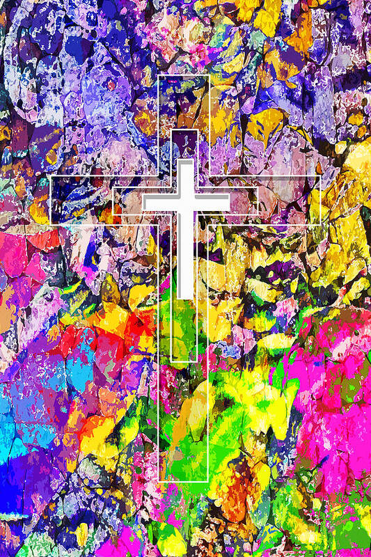Jesus Art Print featuring the digital art The repairer of the breach by Payet Emmanuel