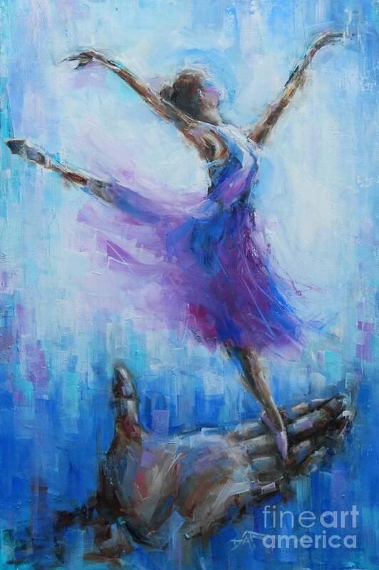 Dance Art Print featuring the painting Tiny Dancer by Dan Campbell