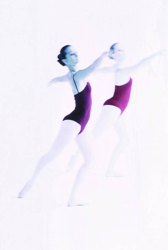 Ballet Dancer Art Print featuring the photograph Toned View Of Two Young Women by George Doyle