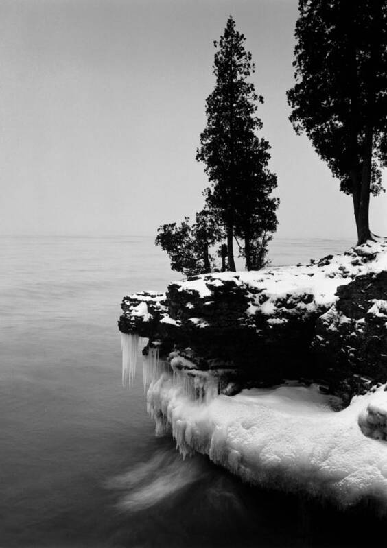 Lake Michigan Art Print featuring the photograph Usa, Wisconsin, Lake Michigan, Shore by Alex L. Fradkin