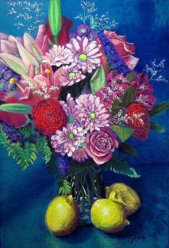 Floral Art Print featuring the pastel Valentine Bouquet by Jan Chesler