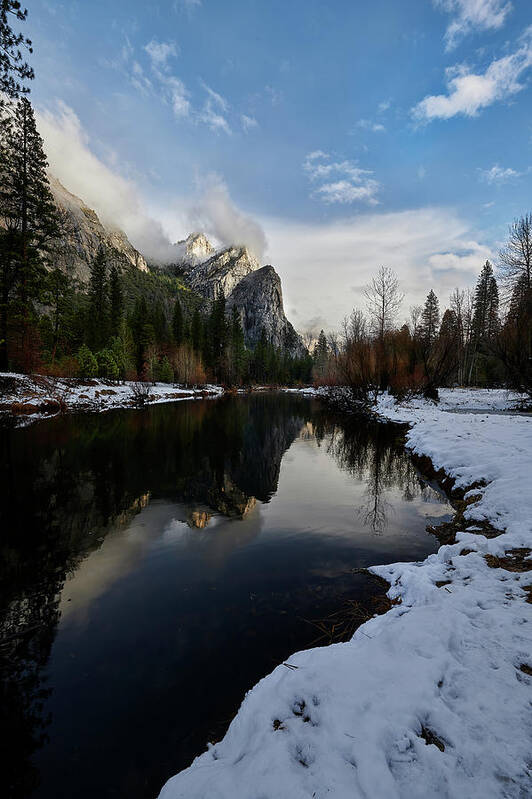 Yosemite Art Print featuring the photograph Yosemite Mountains at Dawn by Jon Glaser