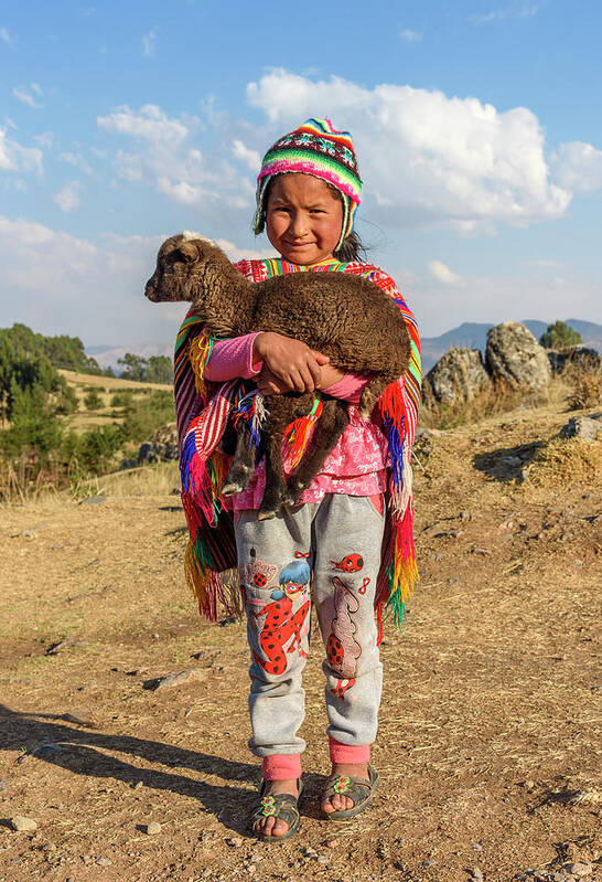 Inca Art Print featuring the photograph Young Ones by Jon Exley