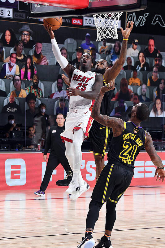 Kendrick Nunn Art Print featuring the photograph 2020 NBA Finals - Miami Heat v Los Angeles Lakers by Andrew D. Bernstein
