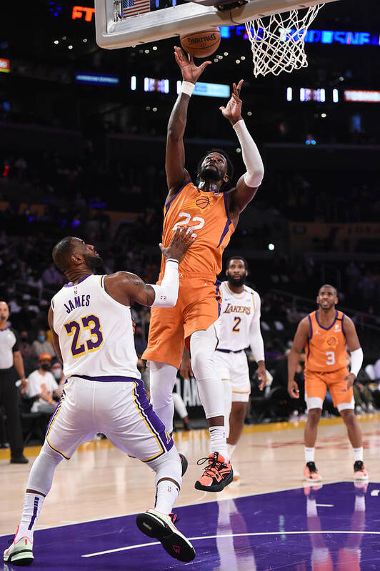Playoffs Art Print featuring the photograph 2021 NBA Playoffs - Phoenix Suns v Los Angeles Lakers by Juan Ocampo