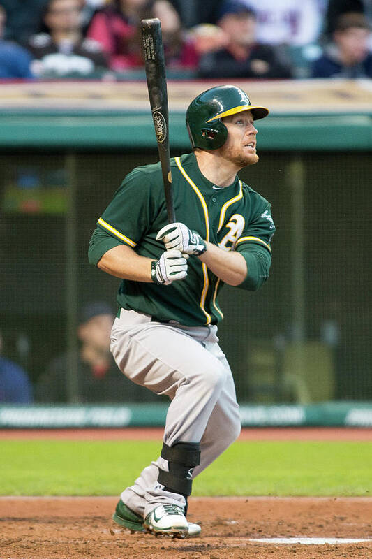 American League Baseball Art Print featuring the photograph Brandon Moss #1 by Jason Miller