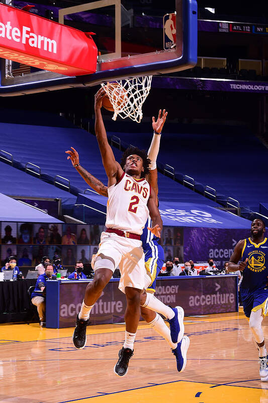 Collin Sexton Art Print featuring the photograph Cleveland Cavaliers v Golden State Warriors by Noah Graham