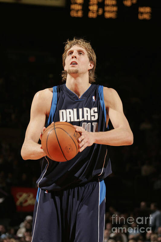 Nba Pro Basketball Art Print featuring the photograph Dirk Nowitzki #1 by Nathaniel S. Butler