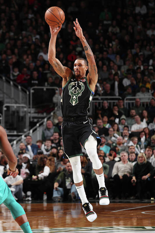 Nba Pro Basketball Art Print featuring the photograph George Hill by Gary Dineen