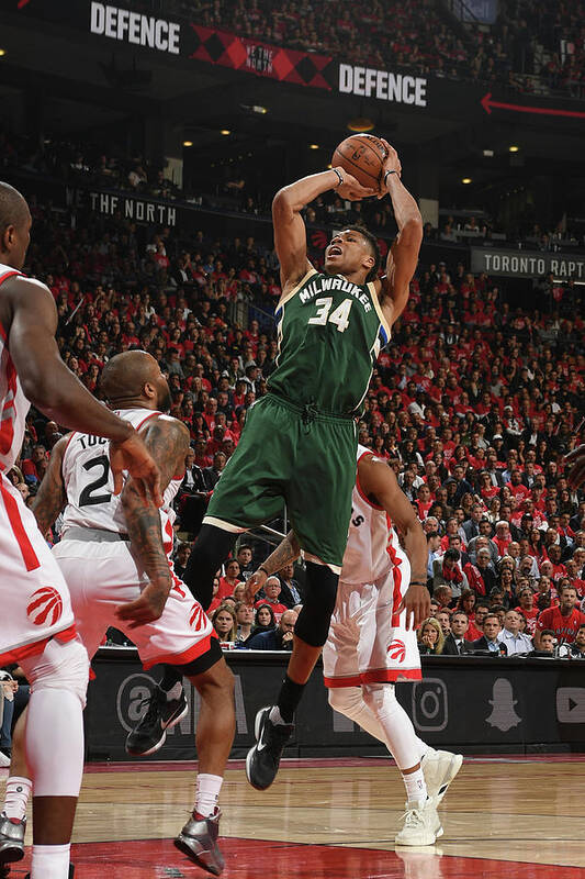 Playoffs Art Print featuring the photograph Giannis Antetokounmpo by Ron Turenne