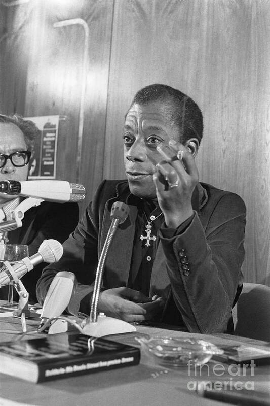 1974 Art Print featuring the photograph James Baldwin #1 by Rob Croes