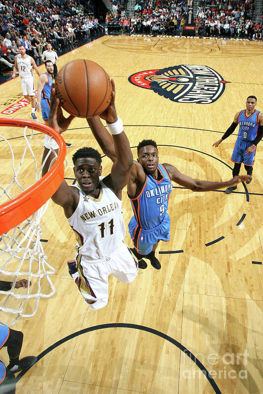 Smoothie King Center Art Print featuring the photograph Jrue Holiday by Layne Murdoch