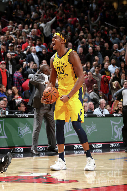 Nba Pro Basketball Art Print featuring the photograph Myles Turner by Gary Dineen
