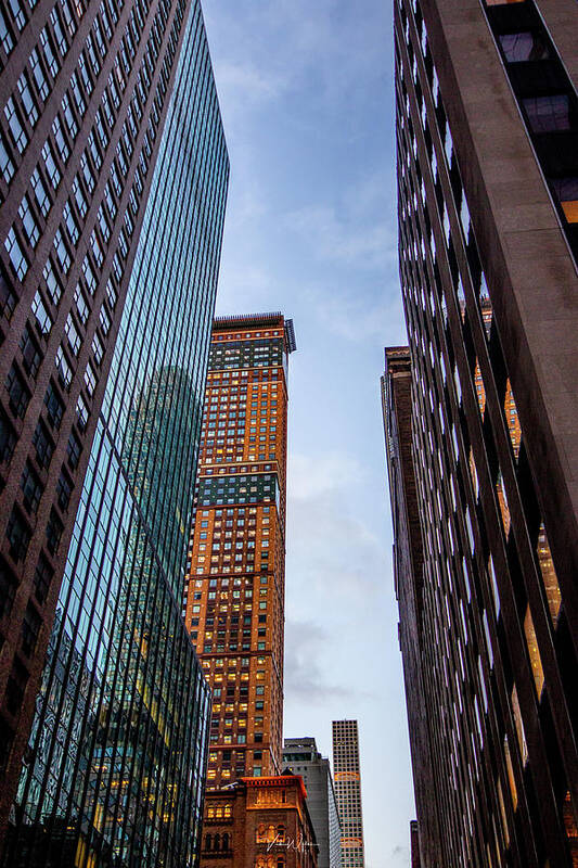 New York Skyscrapers Art Print featuring the photograph New York Skyscrapers by Vicki Walsh