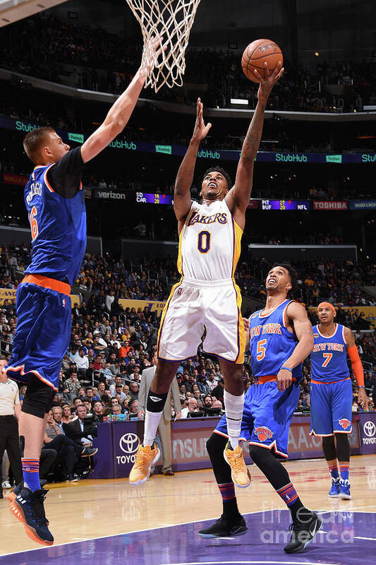 Nick Young Art Print featuring the photograph Nick Young #1 by Andrew D. Bernstein
