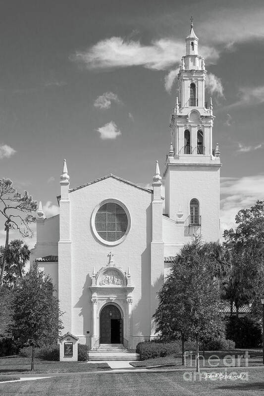Rollins College Art Print featuring the photograph Rollins College Knowles Memorial Chapel by University Icons