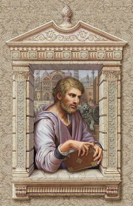 St. Mark Art Print featuring the painting St. Mark by Kurt Wenner