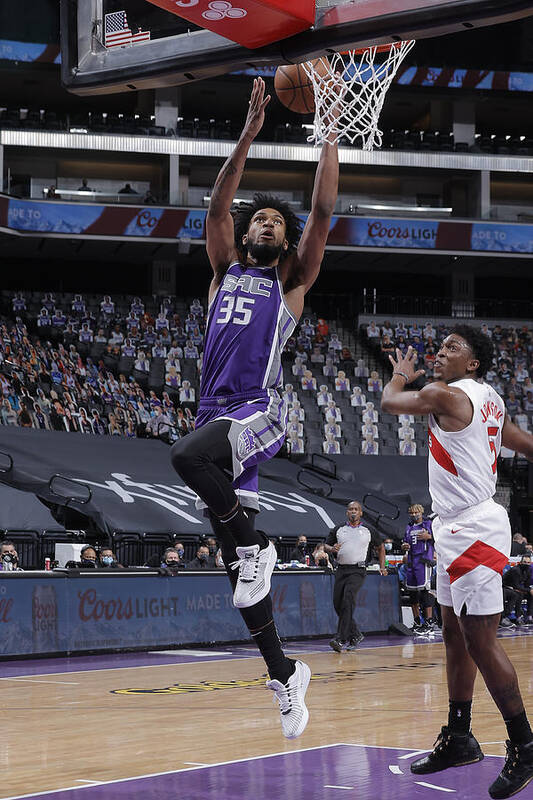 Marvin Bagley Iii Art Print featuring the photograph Toronto Raptors v Sacramento Kings by Rocky Widner