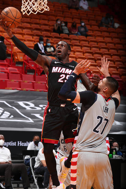 Kendrick Nunn Art Print featuring the photograph Washington Wizards v Miami Heat #1 by Issac Baldizon