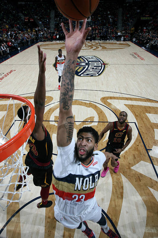Smoothie King Center Art Print featuring the photograph Anthony Davis by Layne Murdoch Jr.