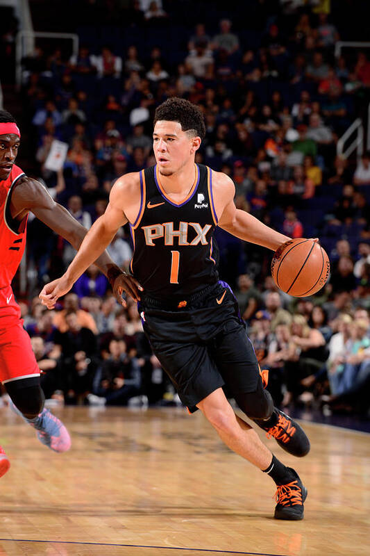 Nba Pro Basketball Art Print featuring the photograph Devin Booker by Barry Gossage
